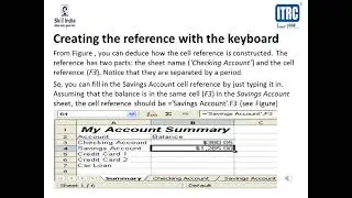 Creating reference to other sheets by using keyboard and mouse