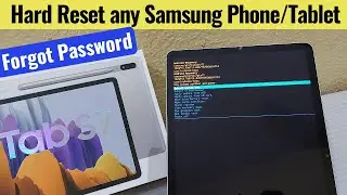How to Hard Reset any Samsung Phone/Tablet When Forgot Password from Recovery | Samsung Tab S7