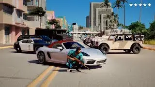 GTA: Vice City Remastered 2023 Police And Army Gameplay With Tommy Vercetti [GTA 5 PC Mod]
