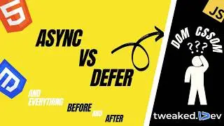 Faster page loading with async and defer!
