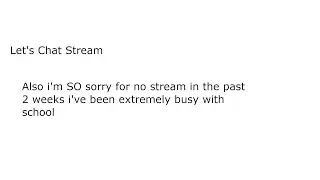 Let's Chat Stream