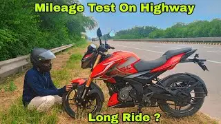 NEW N250 BAJAJ PULSAR MILEAGE TEST ON HIGHWAY