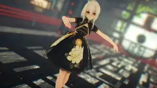 【MMD】如见 - 黑金中国风旗袍 弱音Haku