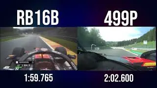 2021 Redbull RB16B Wet vs 2024 Spa 499P Pole Dry