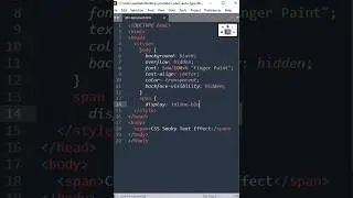 Smoky Text | HTML CSS | 