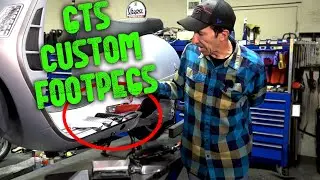 Custom Aluminum Passenger Footpegs Vespa GTS (all years) from Scooterwest