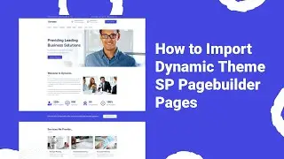 How to Import SP Pagebuilder Pages in your Website