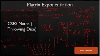 Matrix Exponentiation (with examples) | Throwing Dice | CSES maths