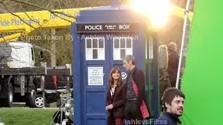 Doctor Who - Series 8 Filming 18/03/14 - Peter Capaldi & Jenna Coleman