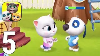 My Talking Tom Friends Gameplay Walkthrough Part 5 - Angela and Hank [iOS/Android Games]