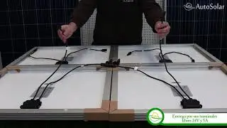 Conexión de paneles solares en serie-paralelo