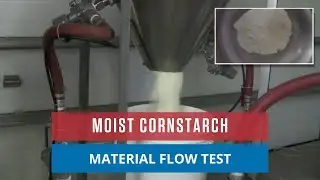 Bin Hopper Material Flow Test | Corn Starch Flow Test | AirSweep Systems