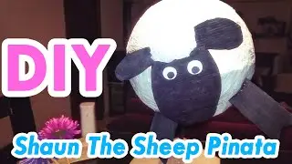 Shaun the Sheep Piñata DIY || A pinata for Adha Eid from paper and tissues