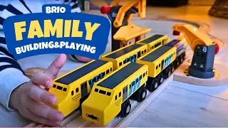 Brio. Building & Playing with the whole family!