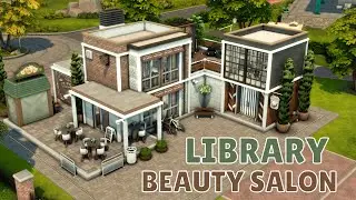 Библиотека + Салон красоты Симс 4 ✍ Library + Beauty Salon The Sims 4 | Строительство | NO CC