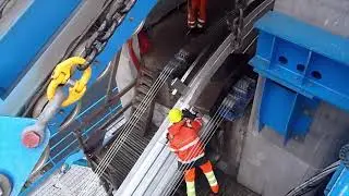 Aerial Cable spinning - Hardanger Bridge, Norway 2012   MTHøjgaard