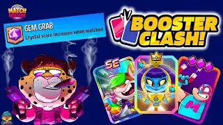 THE BEST BOOSTERS for Gem Grab + Boosted + Sprint | Match Masters x3 BOOSTER CLASH