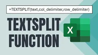 Splitting Text In Excel Using The TEXTSPLIT Function | Office 365