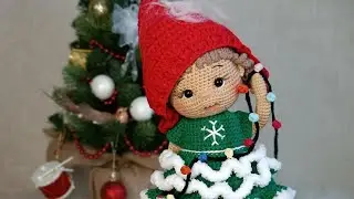Как связать гирлянду крючком✨👍