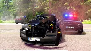 HUGE motorcade crashed on a highway