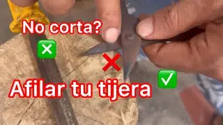 Cómo afilar una tijera que perdió su filo