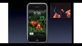 steve Jobs showcased  first iPhone and the crowd went crazy !  