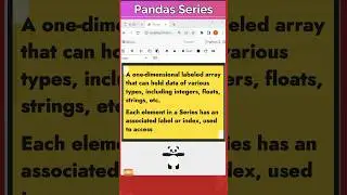 1 -  Pandas Series - Empty Series( ) | Pandas Coding