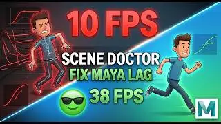 Scene Doctor Fix Slow Maya Animation & Viewport FPS (Free Script)
