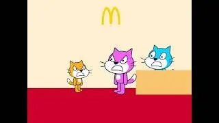 Scratch Cat Misbehaves at McDonald's And Gets Grounded [SCRATCH PROJECT IS NOW SHARED! REMIX IT!]
