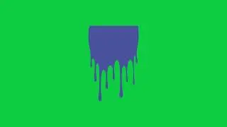 Water Drop Effect in Blue Tone Animation | Green Screen