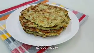 Блины из кабачков с сыром и зеленью