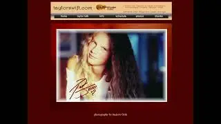 Taylor Swift flash website in 2003