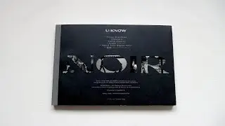 [ASMR] Unboxing U-KNOW 유노 Yunho 윤호 (TVXQ!) 2nd Korean Mini Album NOIR (Crank Up Edition)