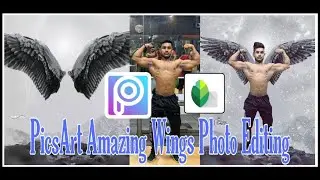 PicsArt Amazing Wings Photo Editing | Change Background | picsart