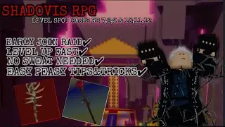 Shadowvis Roblox, How to level up fast RB 7,8,9,10,11,12