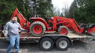 Loading A Tractor on a Trailer