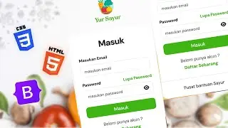 🥦 Build Login Page using Bootstrap 5 | Yur Sayur