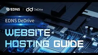 EDNS DeDrive Website Hosting Guide.