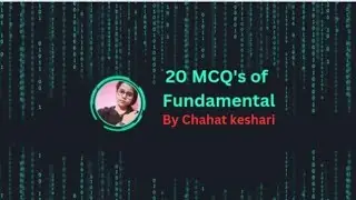 Computer Fundamental MCQ's Part-1 Computer fundamental MCQ'S Questions ❓