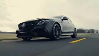 Matte Black Mercedes AMG E63s