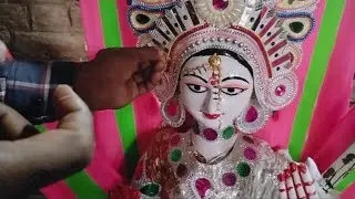 maa sarswati ji ki murti sajawat #sarsawati #design #1000subscriber #001