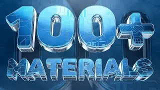 100+ Materials Cinema 4D Material Pack! (4K Materials)