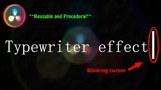 The Best Typewriter Text Effect in DaVinci Resolve (Blinking Cursor + Fully Customizable)