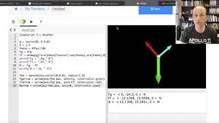 Free Body Diagrams with Vectors and Python