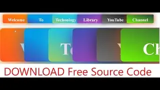 How To Make Animation Button With Text | Create Text Button Animation responsive website templates