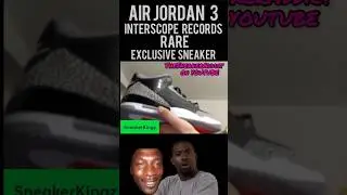 Interscope Records Air Jordan 3 Black Cement sneaker Rarest Unreleased Shoes