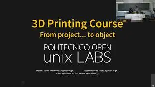 Corso Stampa 3D 2022 - Dal progetto all'oggetto
