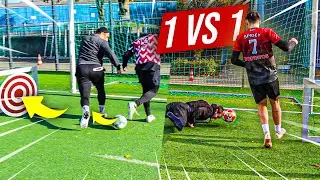 WILDE 1 vs 1 FUßBALL CHALLENGE mit BESTRAFUNG !