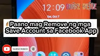 Paano mag Remove ng mga  Save Account sa Facebook App