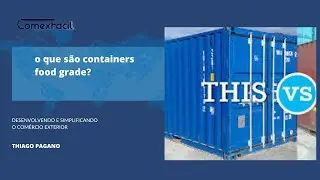O que são containers Food Grade?